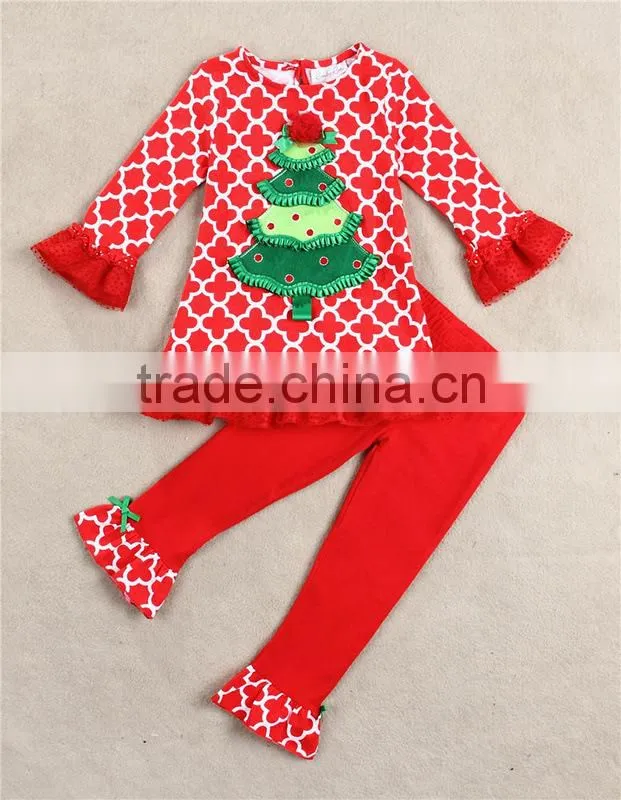 Long smocked children clothing wholesale boy pant sets