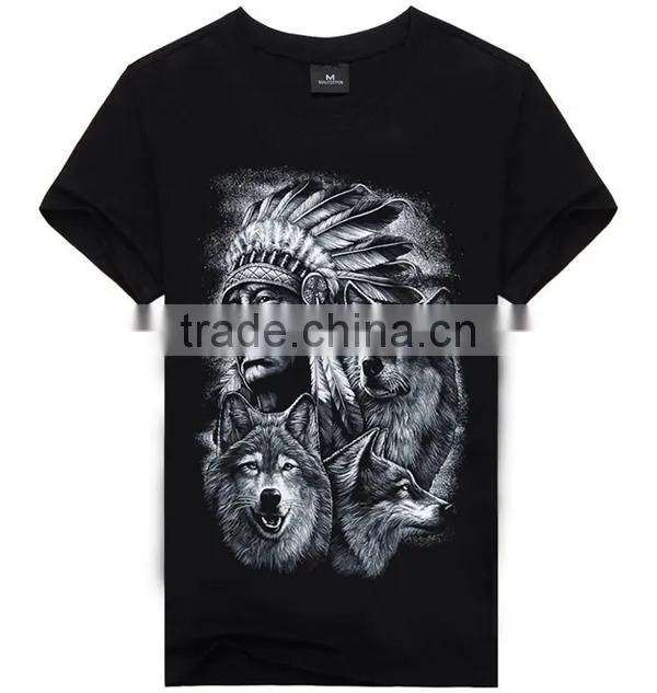 China Clothing Factory Custom Polyester Sport Men 3D Printing T Shirt