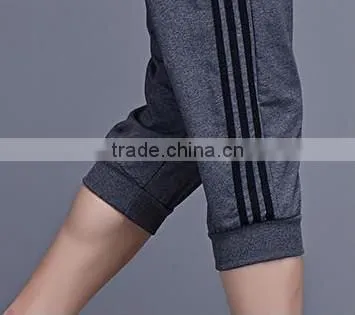 custom made cheap designer mans capri training pants men running sport pants