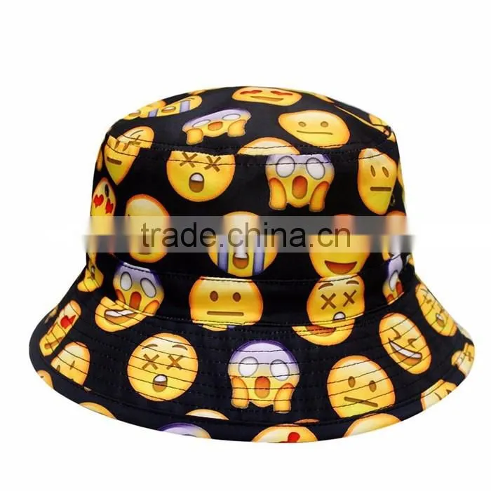 best baby cartoon football emoji bucket hat