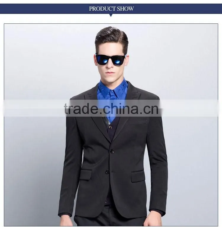Custom Men's Wool Three Pieces Suit Of Korean Tuxedo For Men