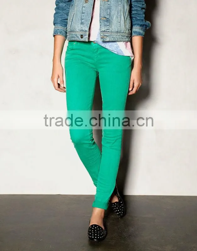 2014 Sweet candy color joker feet backing multicolor pants