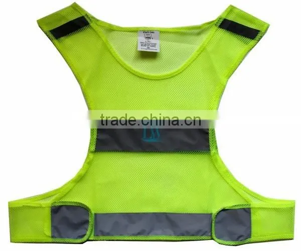 High quality roadway protective fluorescent safety vest