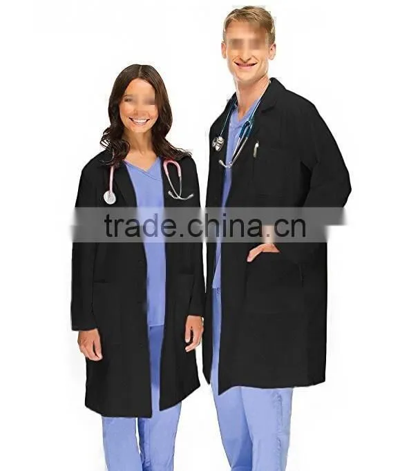 Hospital unifrom designer doctor coats button up wholesale lab coat