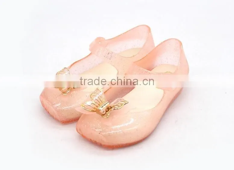 Butterfly kids jelly shoes, mini melissa butterfly shoes