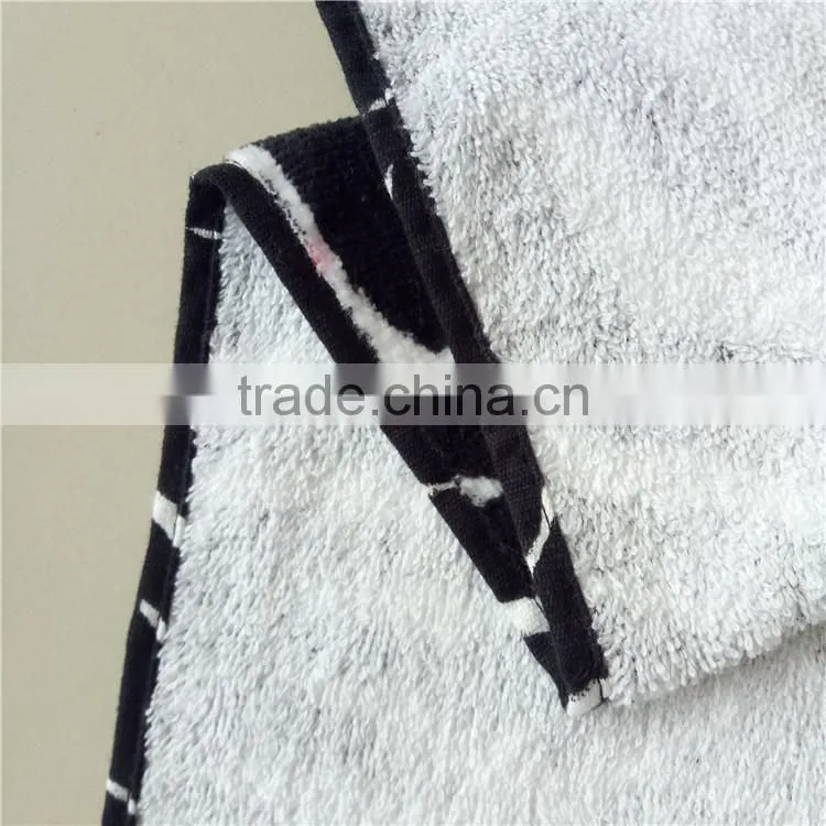 zebra-stripe pattern custom reactive print beach towel with your logo