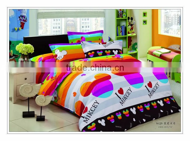 100% cotton C133*72 child reactive dyeing baby crib bedset