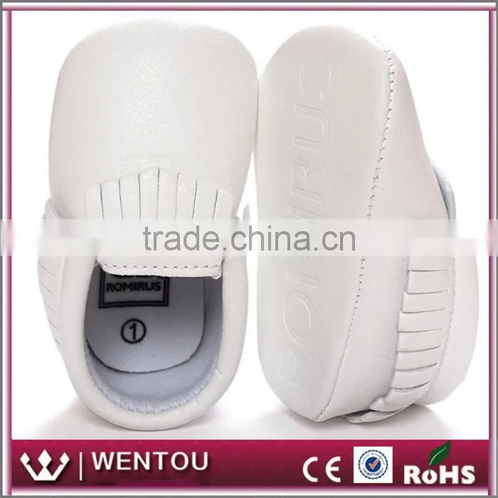 Wholesale Personalized Leather Baby Moccasins