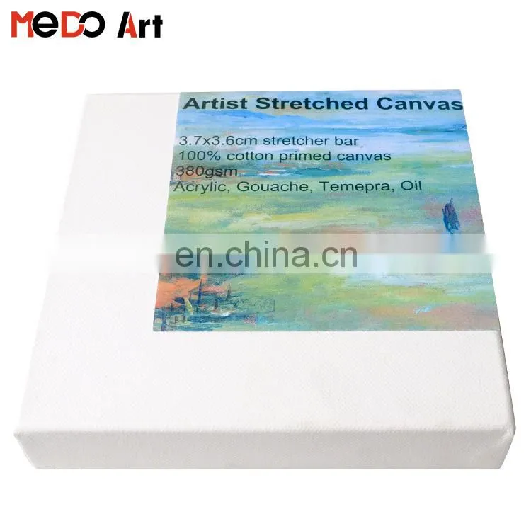 100% Cotton Blank Stretched Canvas