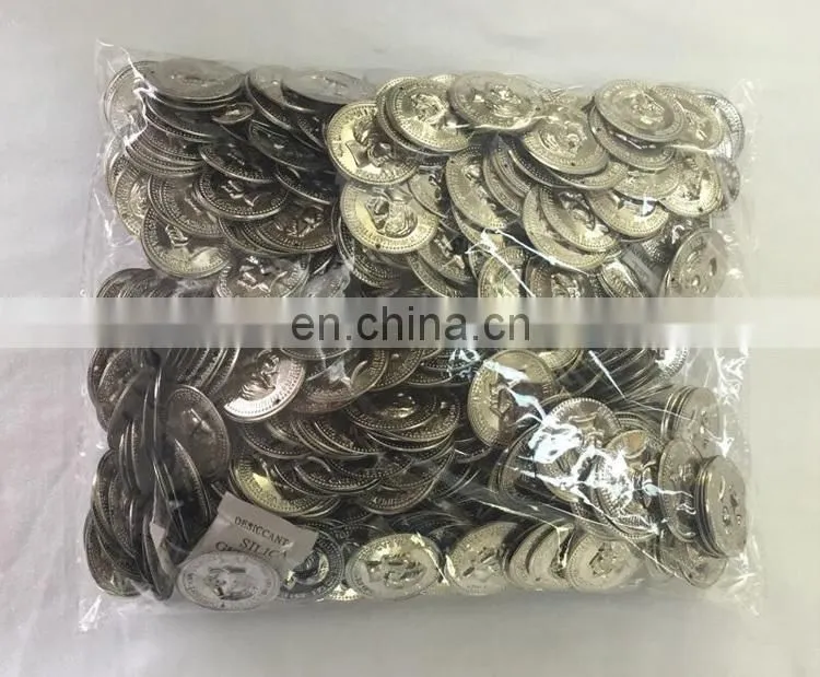 Factory wholesale 3cm tribal silver and golden 3D fake belly dance coins accessory P-9064