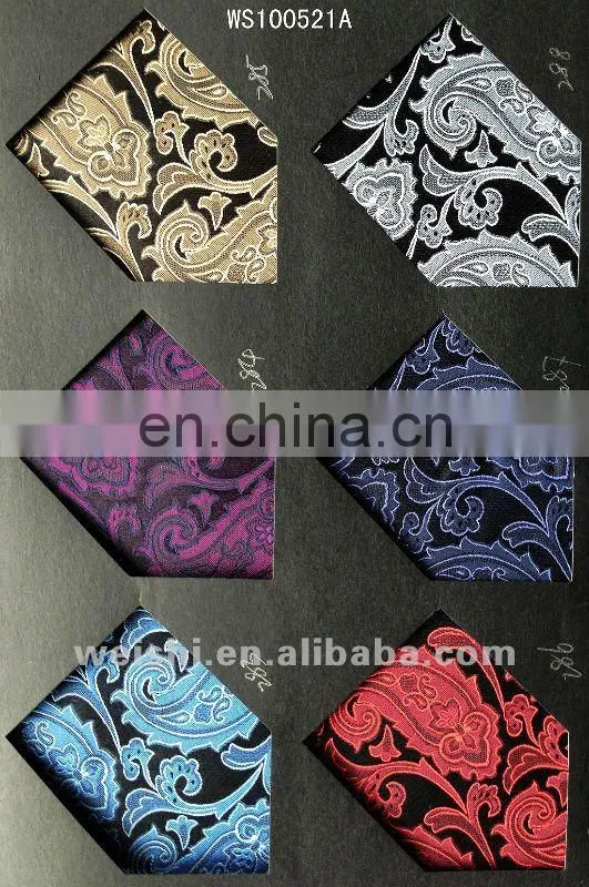 100% polyster or silk embroidery flower mens tie