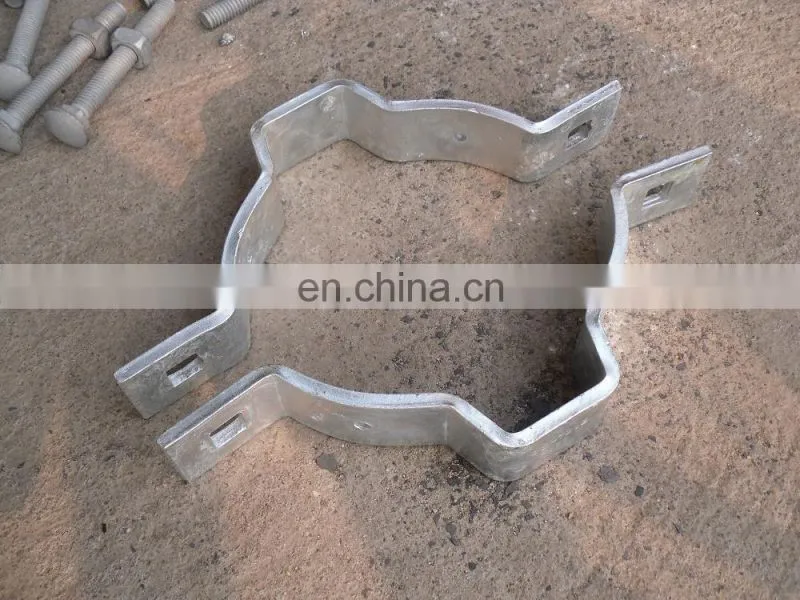 galvanized steel pipe band clamps u-shaped clamp