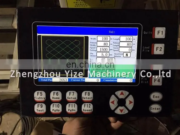 Cheap price computer controlled single head quilting machine for sale