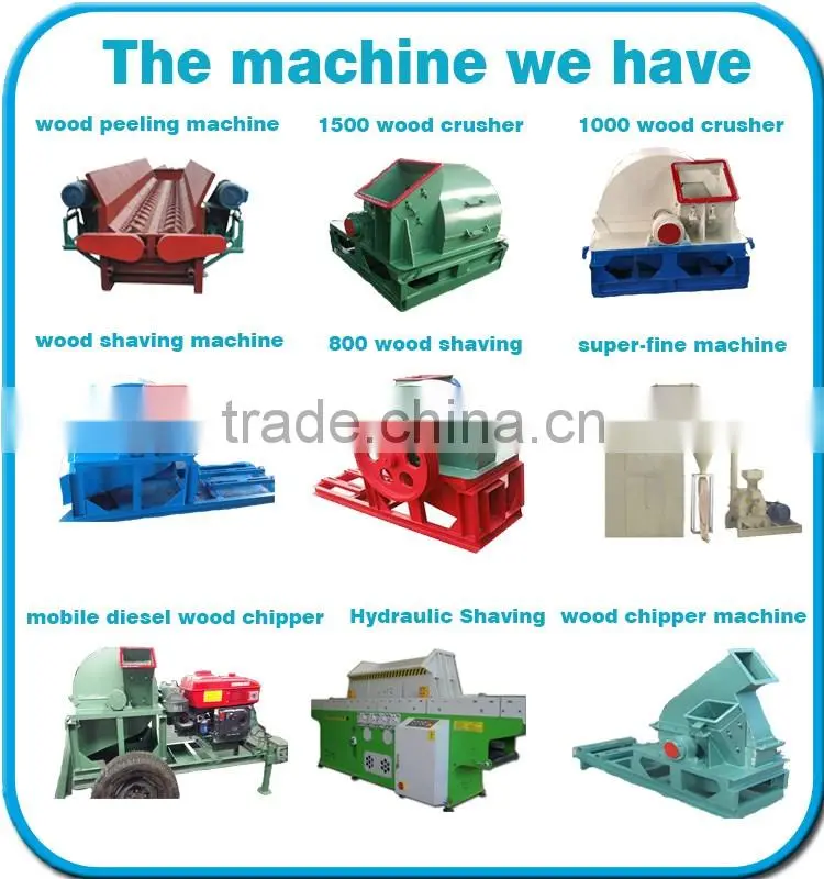Energy saving small mobile wood crusher,tree cutting machine
