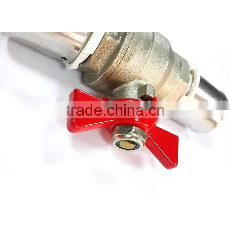 2016 high pressure drz small gas valve 3 way gas Butterfly ball valve