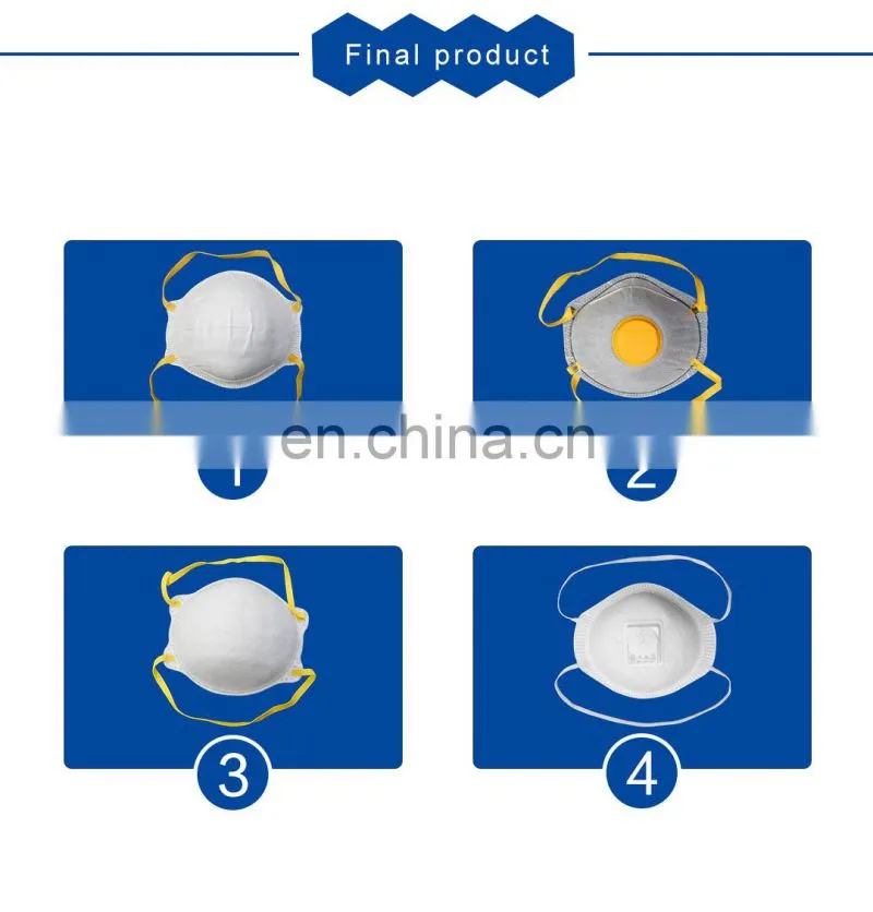 High Efficiency Antidust Durable Filter N95 Cup Mask Making Machine for Industrial