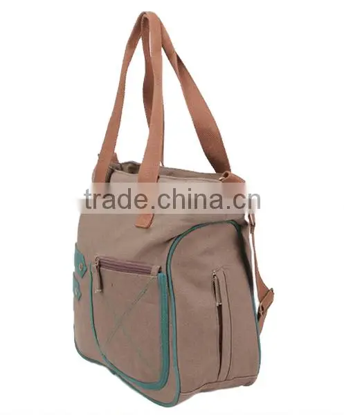Brown Canvas New Baby Bag 2016 with Changing Mat