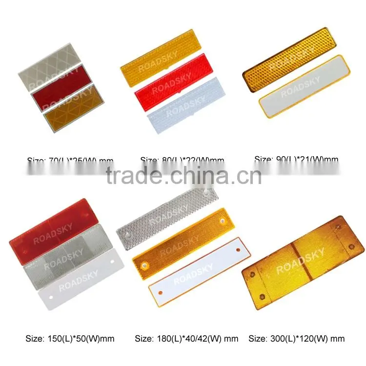 Highway Trapezoidal Prismatic Plastic Bead Reflectors