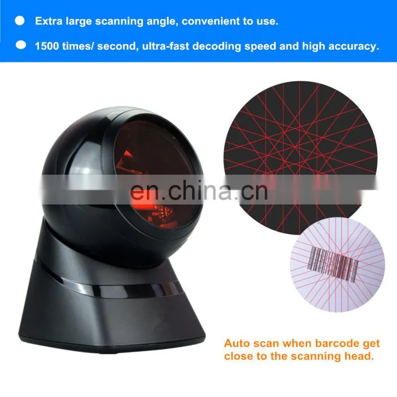 High speed RS232/USB/PS2 1D Omnidirectional Laser Scanner
