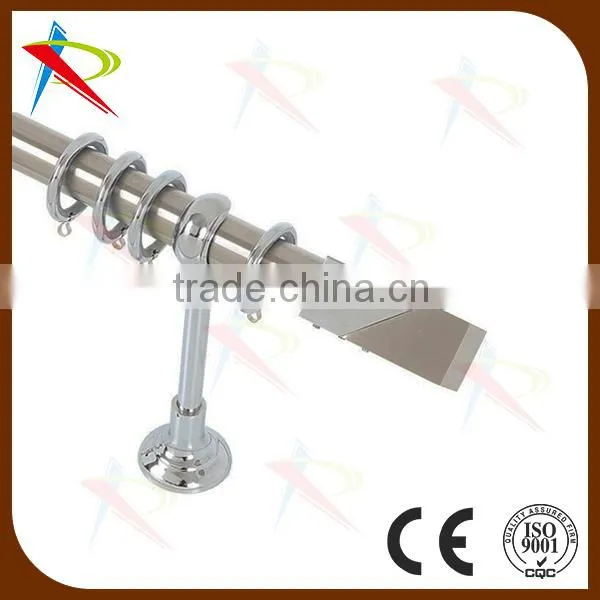 35mm burnished matt nickel curtain pole with luxury finial