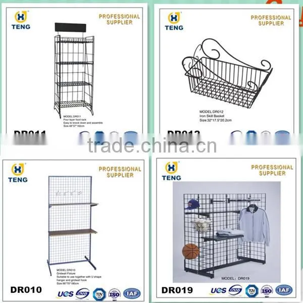 Gridwall Basket Wire Grid Display Rack DR012