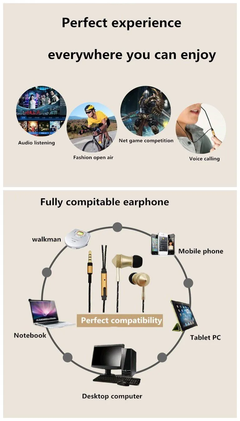 High end super bass stereo headphone alibaba earphone in ear for SONY