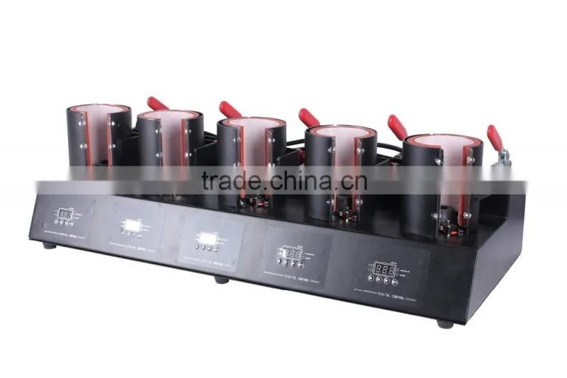 sublimation 5 in 1 combo mug heat press machine,mug heat transfer machine