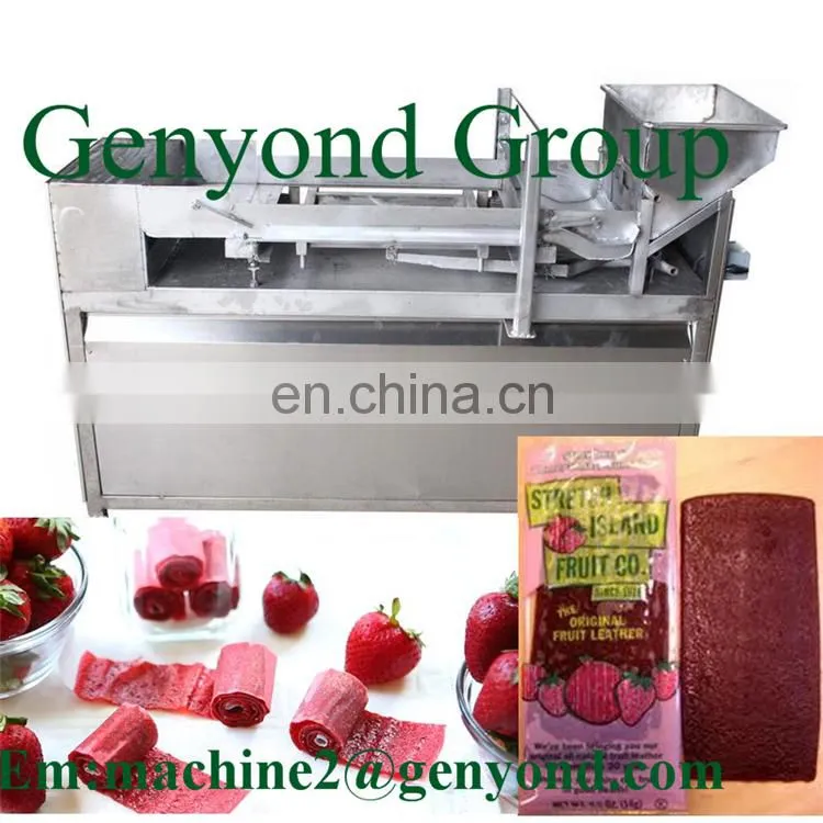 Factory Genyond Full Automatic Fruit leather production line processing plant Roll up scraping forming drying Making Machine