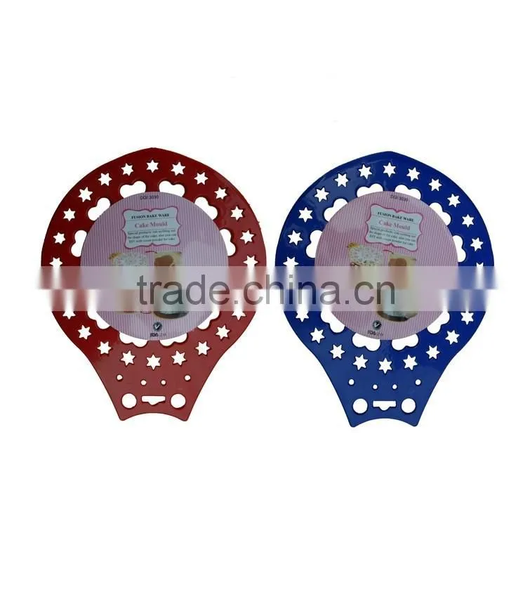 High quality cake decorating plastic cake stencil