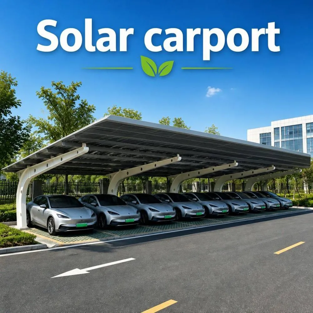 Single Row Solar Carport Structure for Residential Parking Spaces