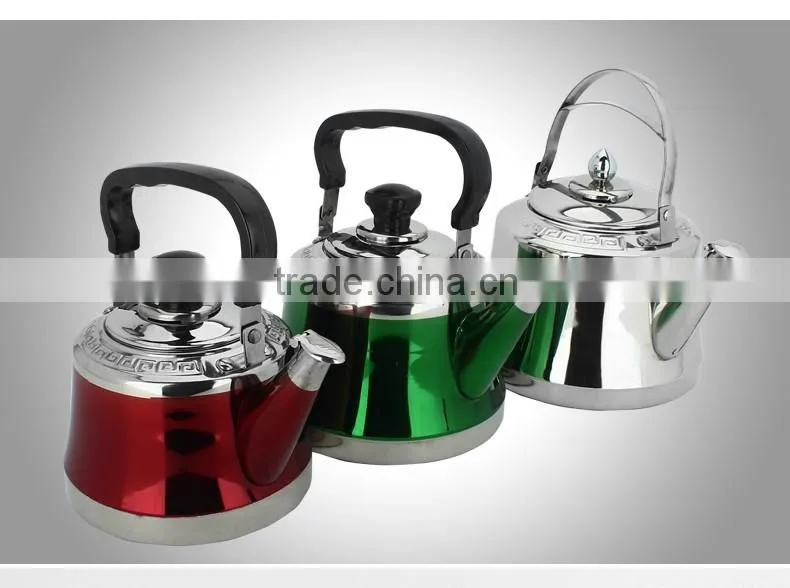 cheap stainless steel tea pot/ colored whistling kettle/ pour over kettle