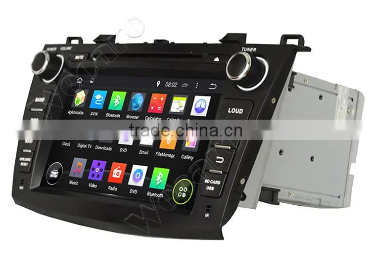 Wecaro Android 4.4.4 car dvd player touch screen new for mazda 3 with android WIFI 3G mirror link 2009-2012