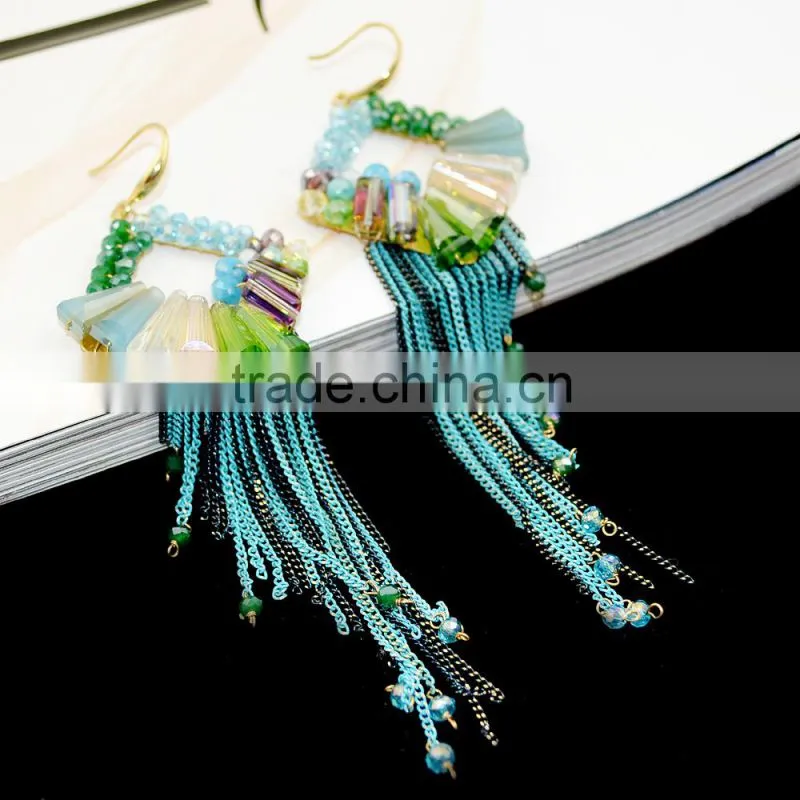 2016 New Design Fashion Charm Tassel Earrings Romatic Wedding Jewellery