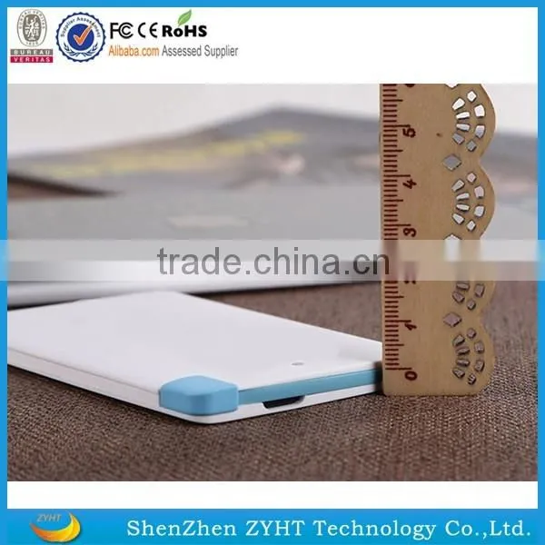 Alibaba hot selling power bank customized any logo printing colorful card style power banks