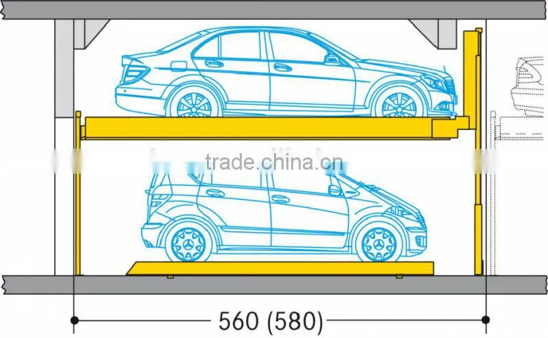 Multi rows combined car lift parking system/mechanical parking system
