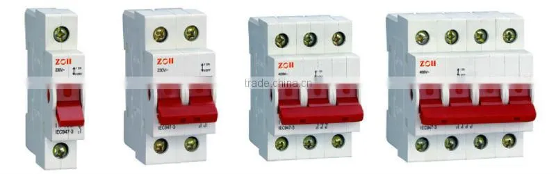 High quality ZYI 2-125 Isolating Switch , disconnector isolator switch