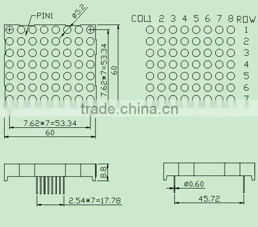RGB LED Dot Matrix 8 x 8