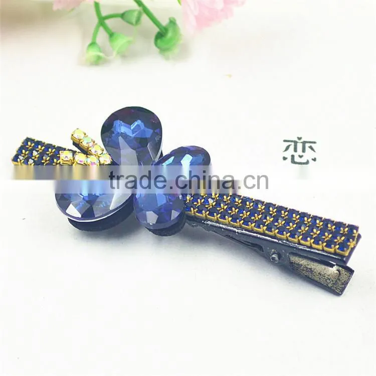 2015 Hot Alligator Hair Clip Hair Rhinestone Barrettes Boutique Bows