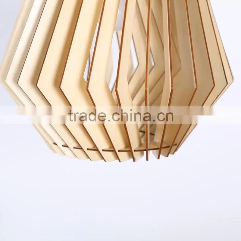 LED pendant light JK-8005B-10 led light wooden veneer pendant lamp hanging lamp