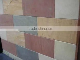 natural green sandstone flamed finishing