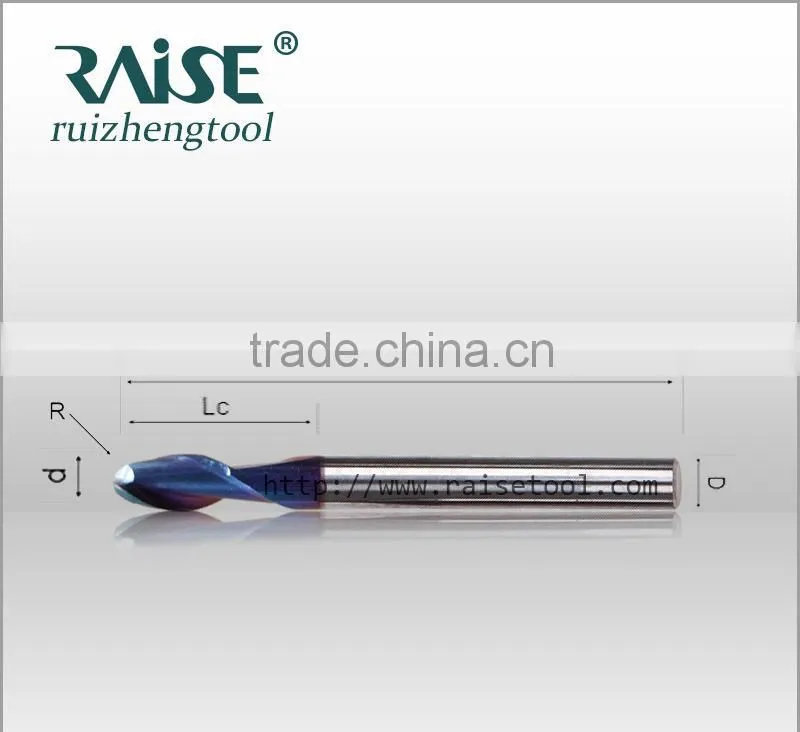 Solid Carbide Ball Nose End Milling Cutters , milling machine bits for metal processing