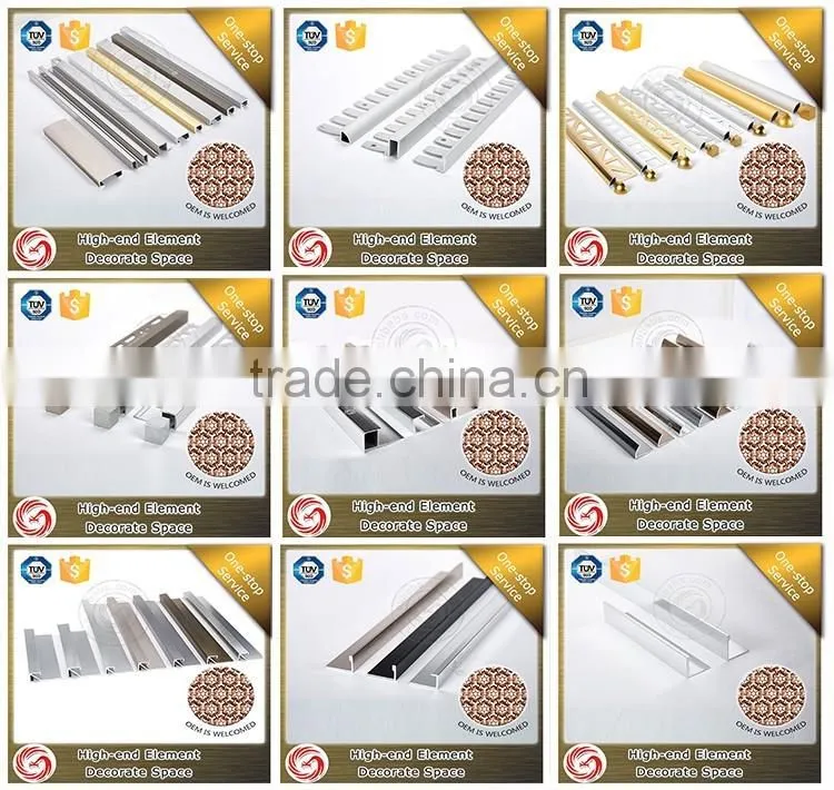Canton Fair vinyl floor L shaped aluminium tile trim