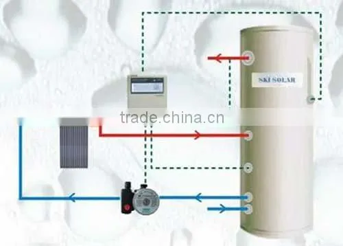 porcelain enamel tank:split solar system without Heat Exchanger