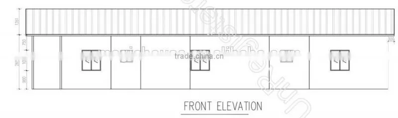 Three bedroom small house light steel structure prefab sandwich panel villas