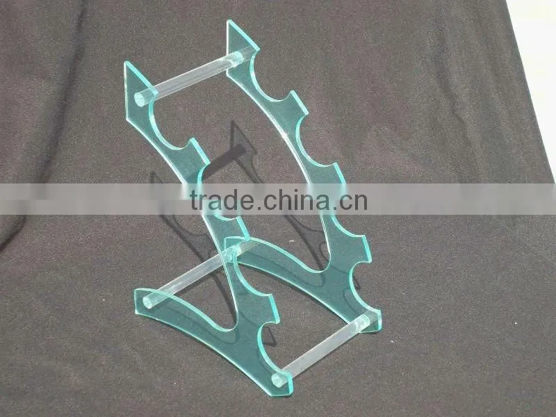 Acrylic knife display stand,plastic knife holder
