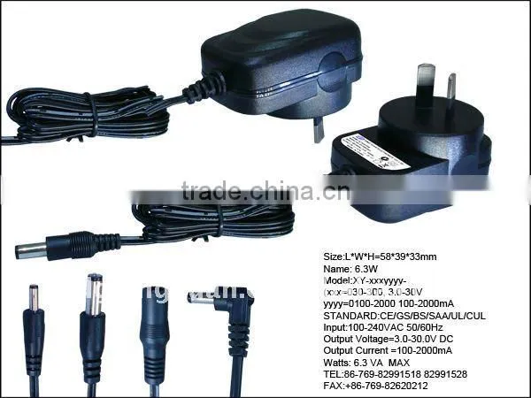 Europe CE/GS 24W AC/DC Adaptor