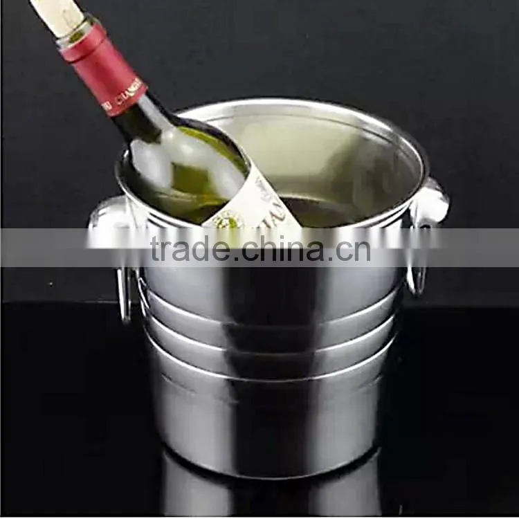 unique stainless steel ice bucket with stand