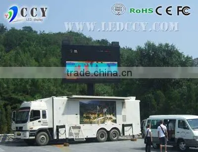 Outdoor full color p10 mobile led screen truck xxx video
