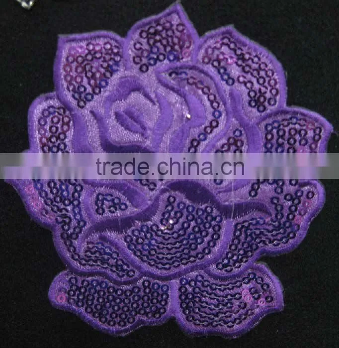 Sequin rose flower
