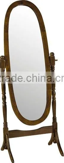 home furniture wood frame floor looking glass(1312#)